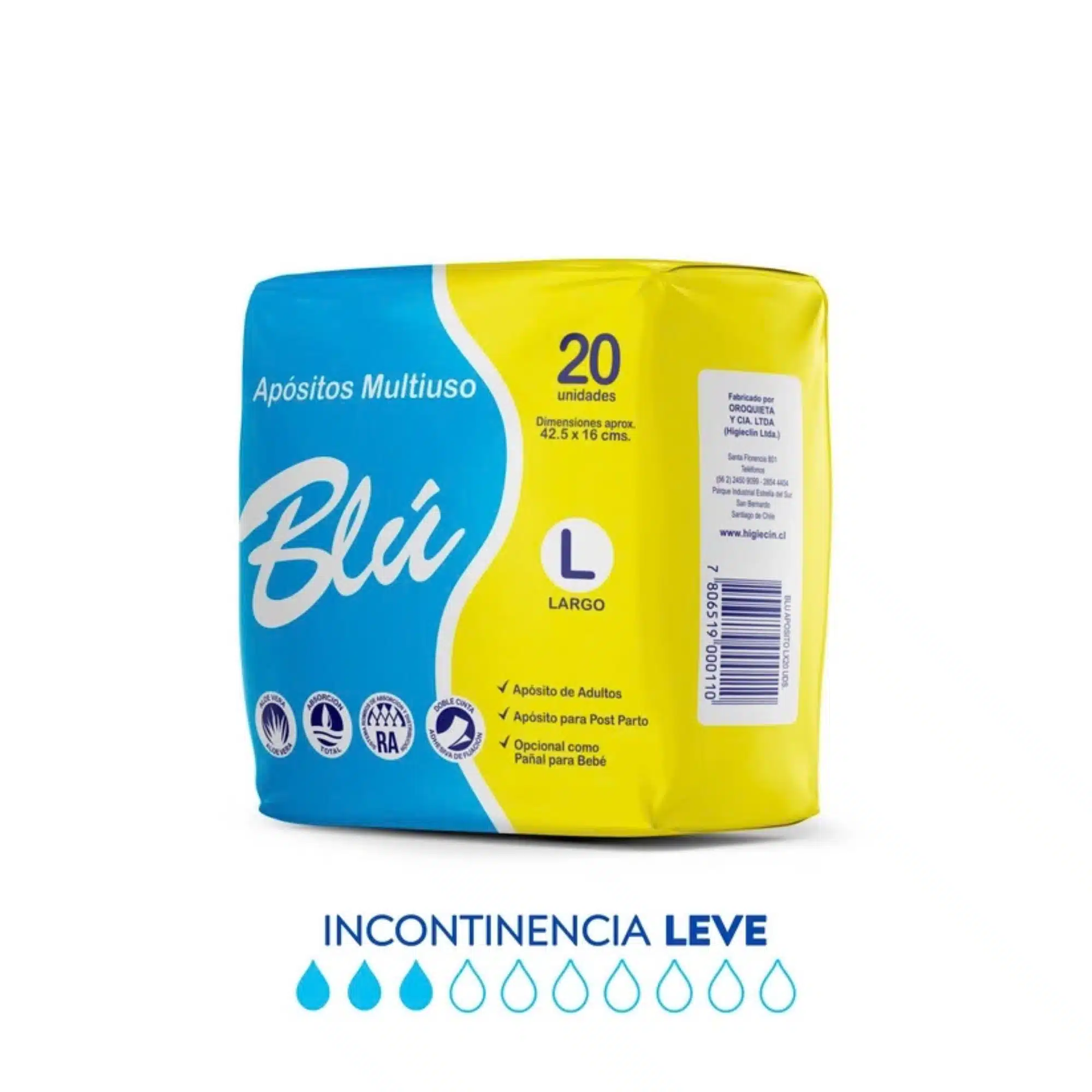Blú Apósito L - 20 unidades Apósito Blú L x 20 unidades