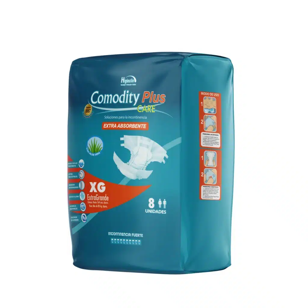 Pañales para adultos Comodity Plus Extra Grande 8 unidades