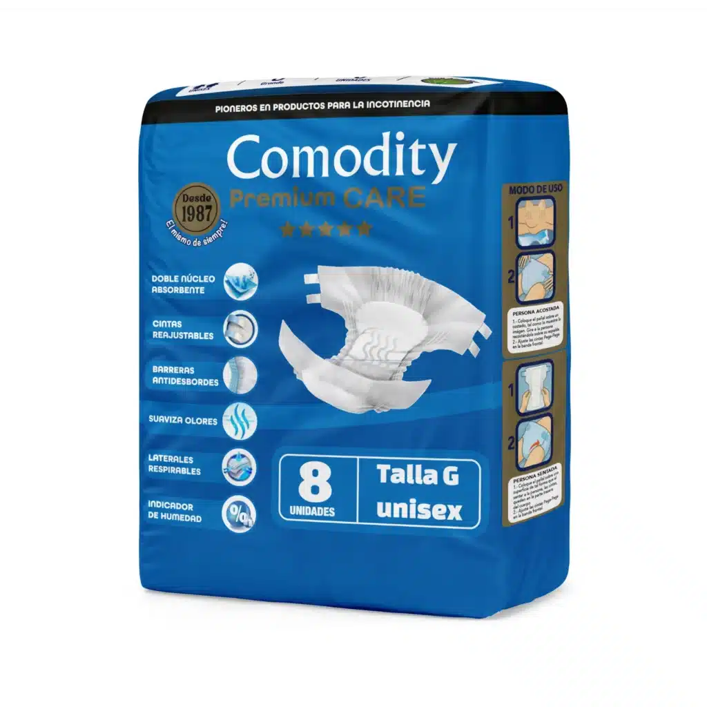 Pañales para adultos Comodity Premium G x 8 unidades