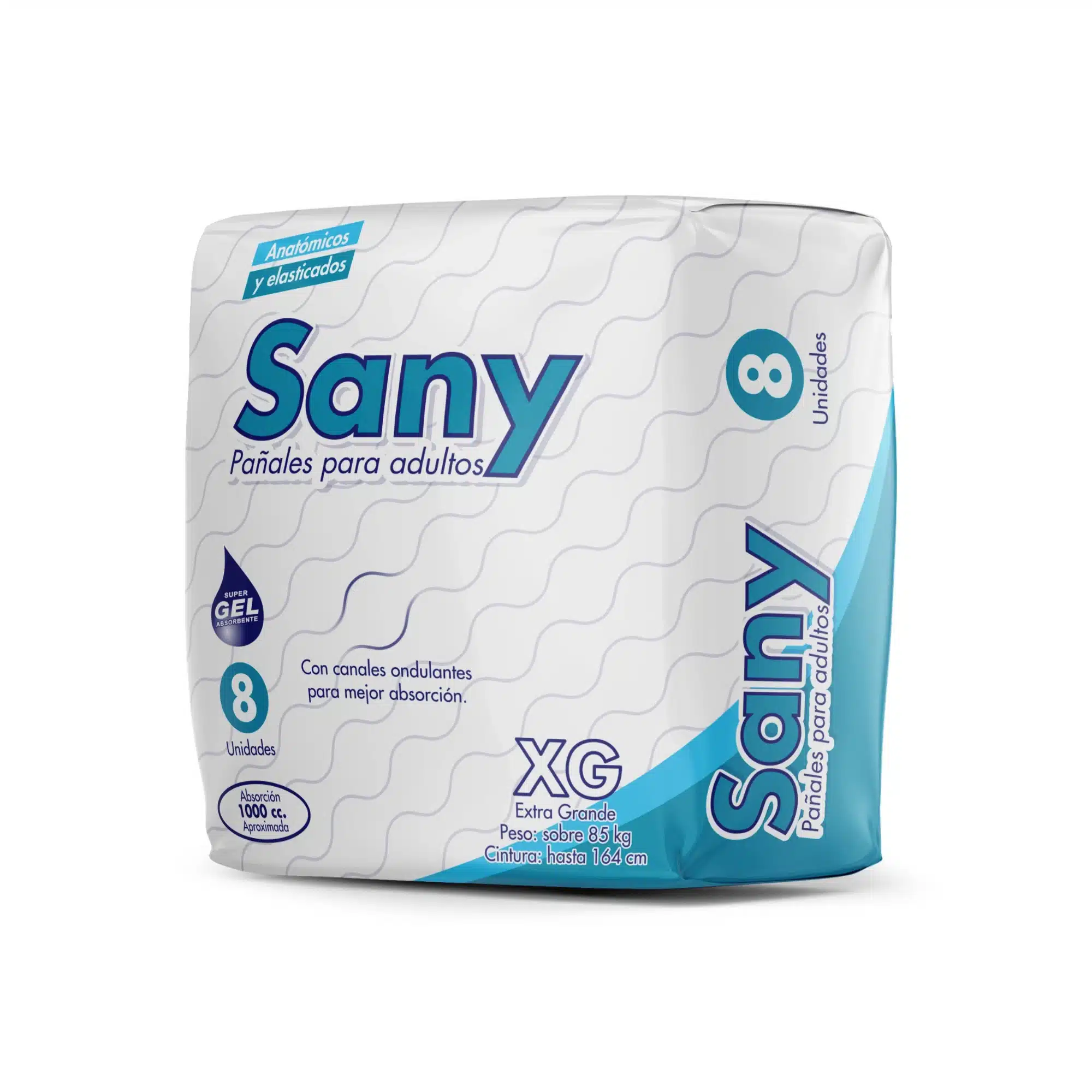 Pañales para Adultos SanyXG 8 Pañales para adultos Sany Extra Grande 8 unidades - Imagen 1
