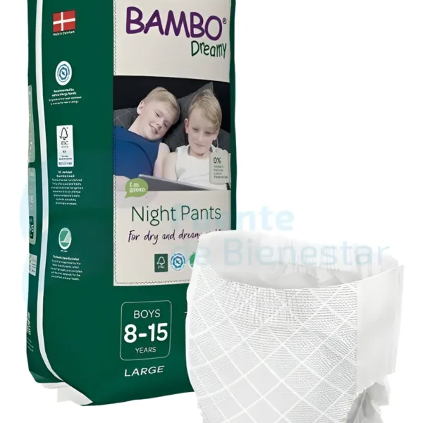 Calzón Night Pants BAMBO Niño 35 a 50Kg - 10 unidades