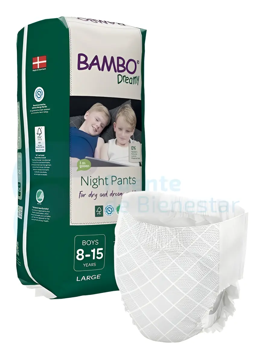 bambo 2 Calzón Night Pants BAMBO Niño 35 a 50Kg - 10 unidades - Imagen 1