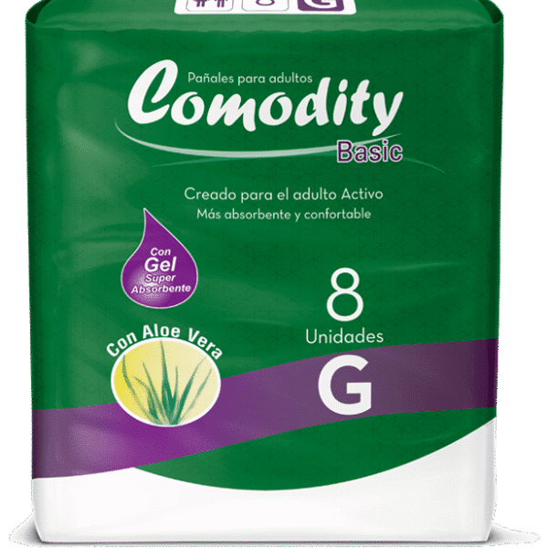 Pañales para adultos Comodity Basic Grande x 8 unidades