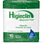 Sabanilla Higieclin Gel Súper Absorbente 10 unidades
