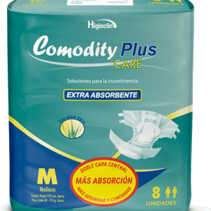 Pañal Comodity Plus M x 8 unidades.