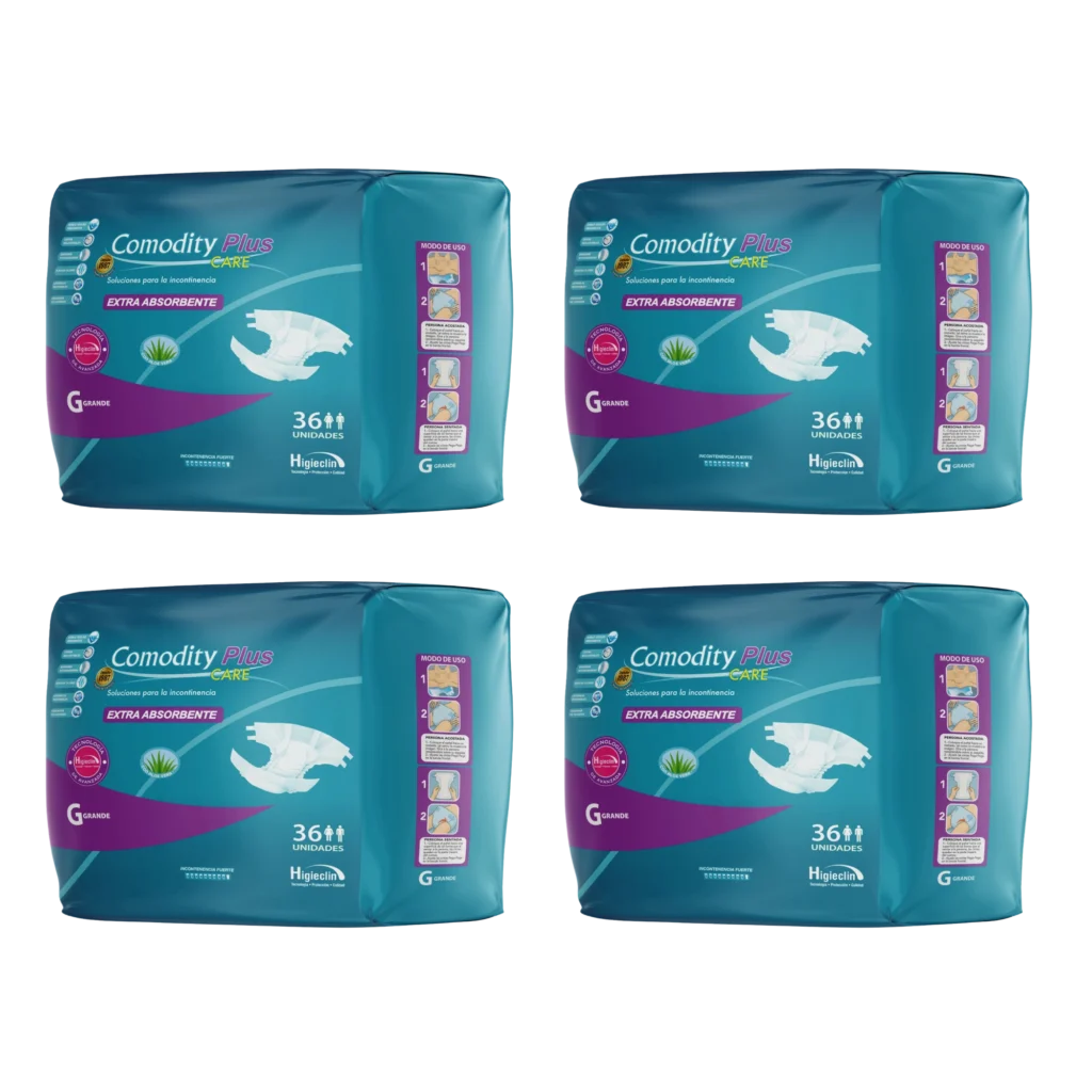Bolsón Pañal Adulto Comodity Plus G x 144 unidades.