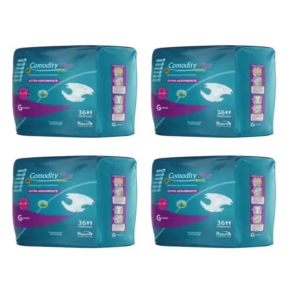 Bolsón Pañal Adulto Comodity Plus G x 144 unidades.