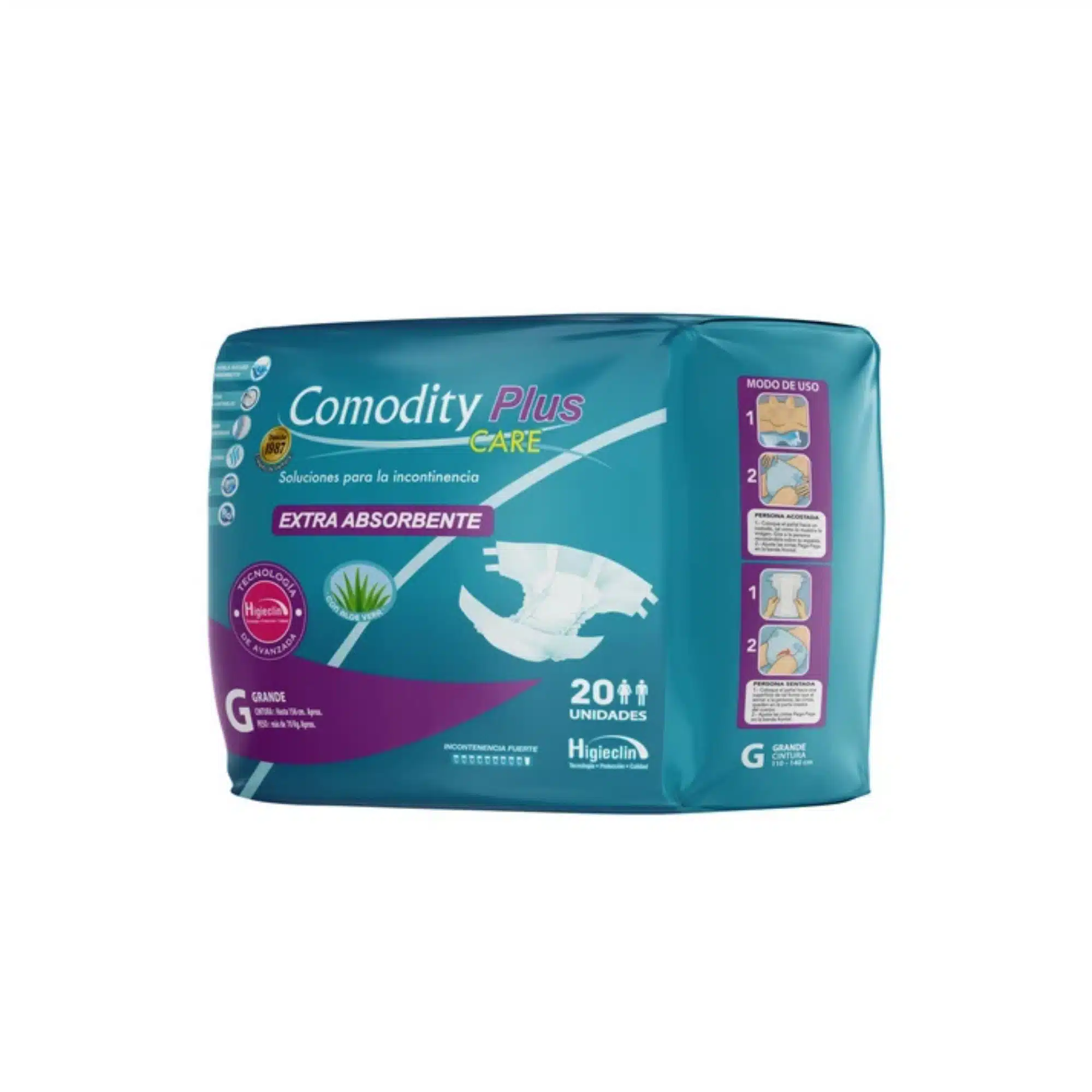 Pañal adulto Comodity Plus G x 20 unidades Pañal adulto Comodity Plus G x 20 unidades