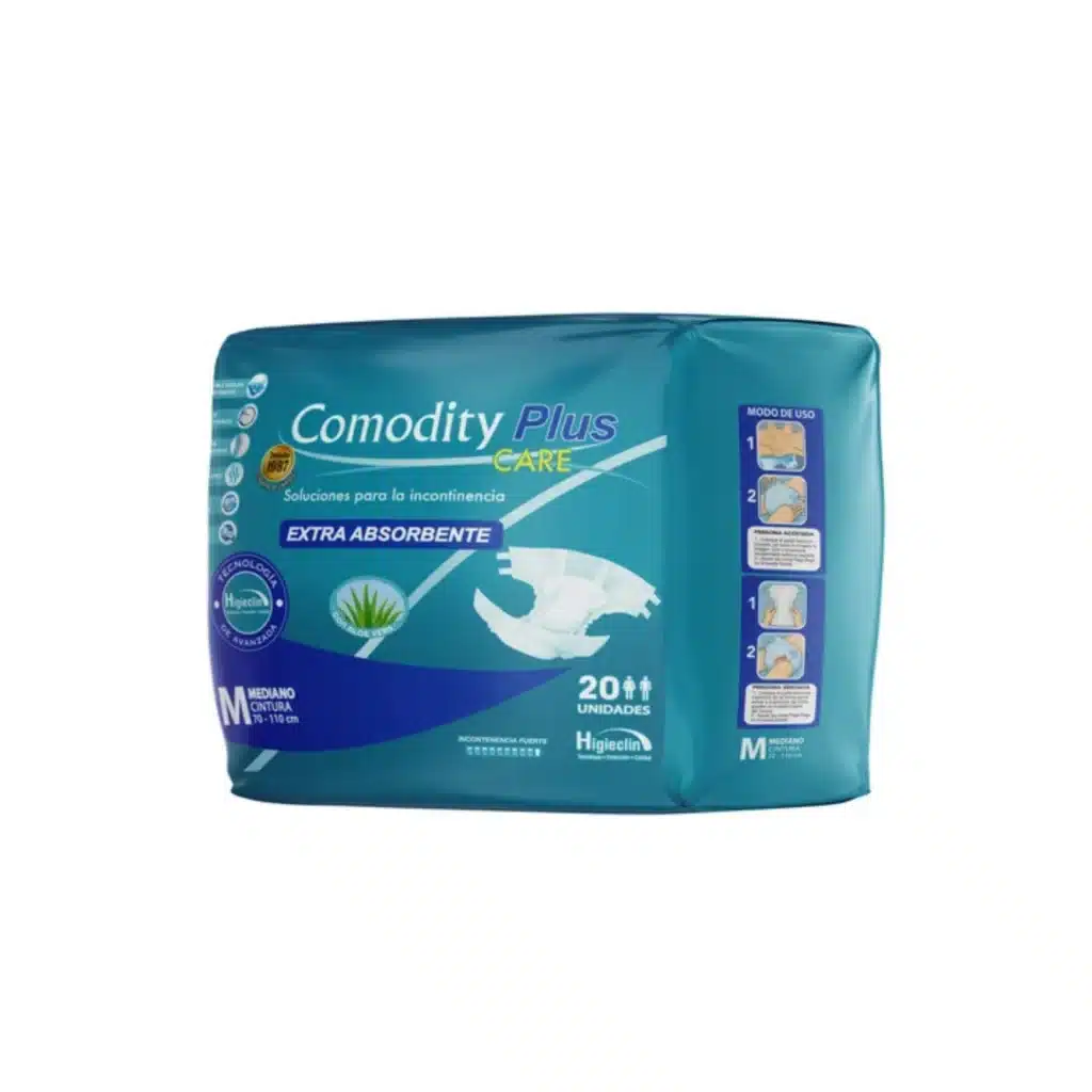 Pañal adulto Comodity Plus M x 20 unidades